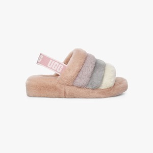 Ugg Rainbow Fluff Yeah Women Slippers Multicolor/Pink (6415AZEVK)